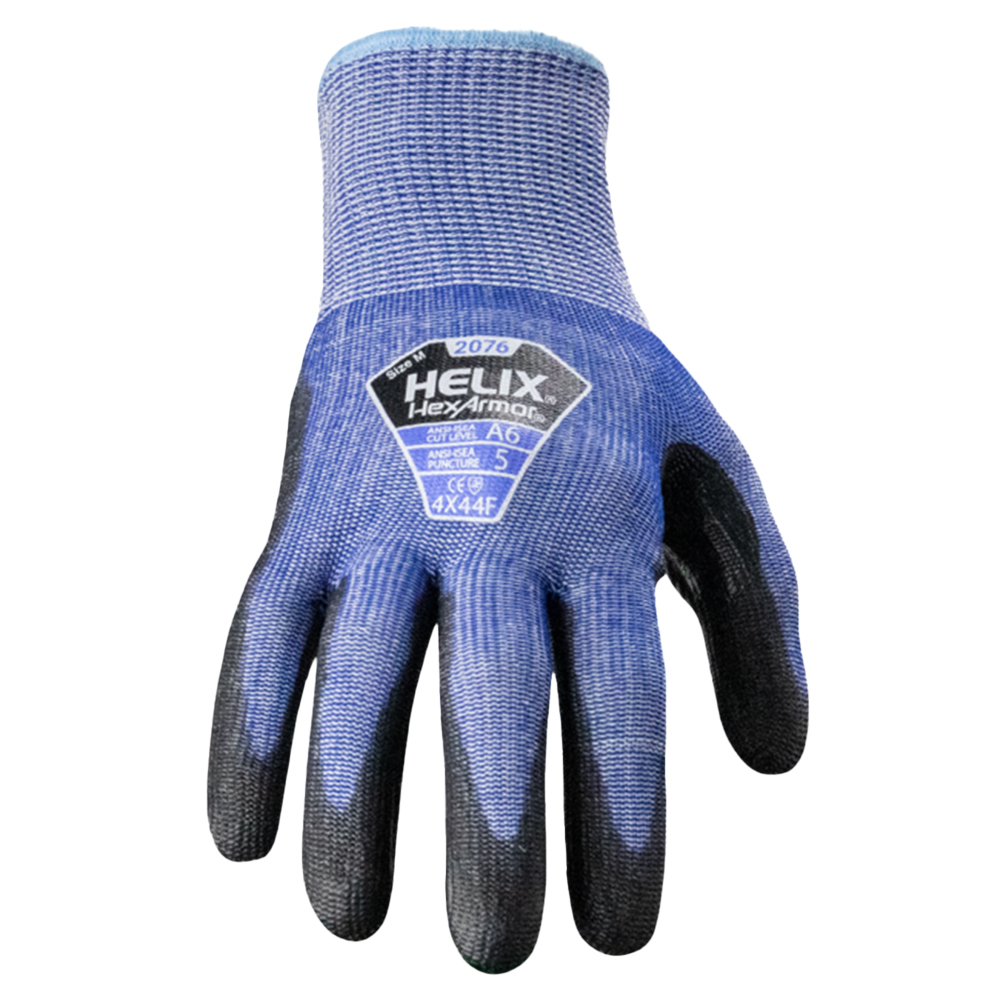 Hexarmor Helix Blue Cut Resistant Gloves Gme Supply